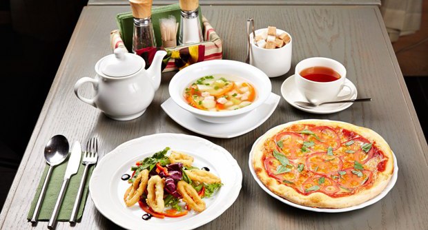 Полноценный обед в Berlusconi Caffe